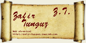 Zafir Tunguz vizit kartica